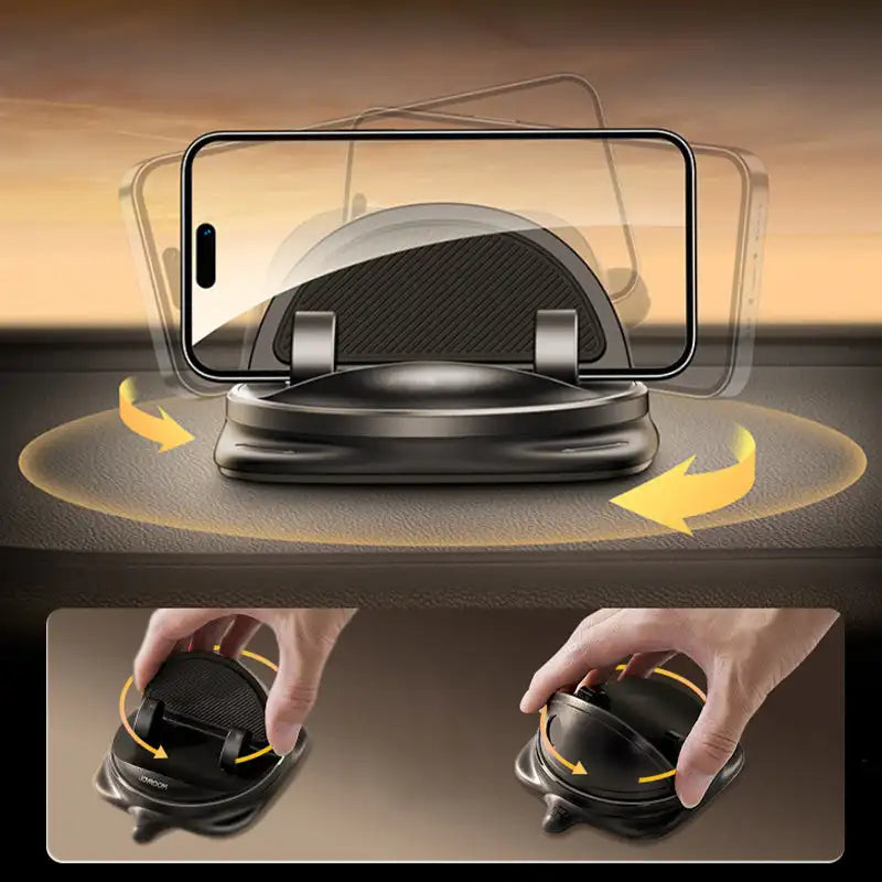360° Rotating Car Phone Holder – Verstelbare Dashboard- en Luchtventilatiehouder voor Mobiele Telefoons van 4-6,5 Inch