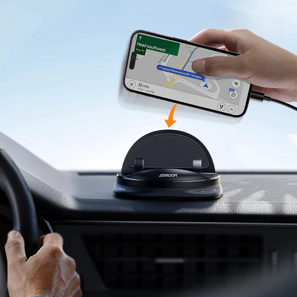 360° Rotating Car Phone Holder – Verstelbare Dashboard- en Luchtventilatiehouder voor Mobiele Telefoons van 4-6,5 Inch