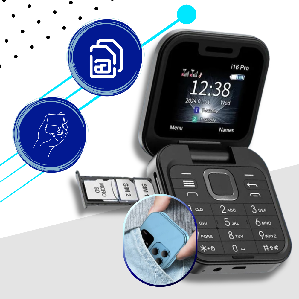 Dual Sim Kleine Vouwtelefoon