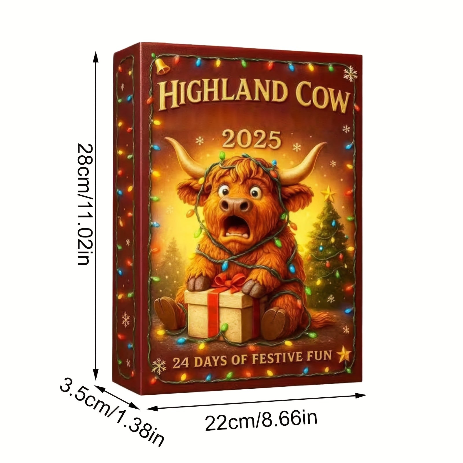 HighlandJoy | 3D Highland Cow Adventkalender 2025 Unieke Kerstervaring 24 Figuren