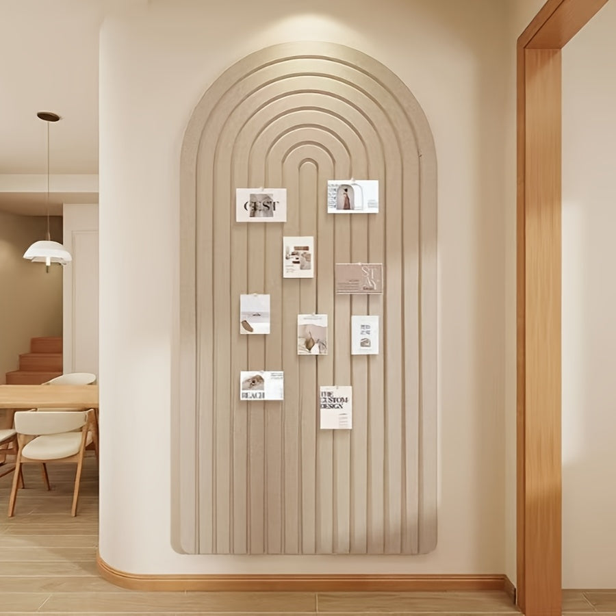 Gebogen Vilt Prikbord – Grote Zelfklevende Wanddecoratie van Polyester Vilt