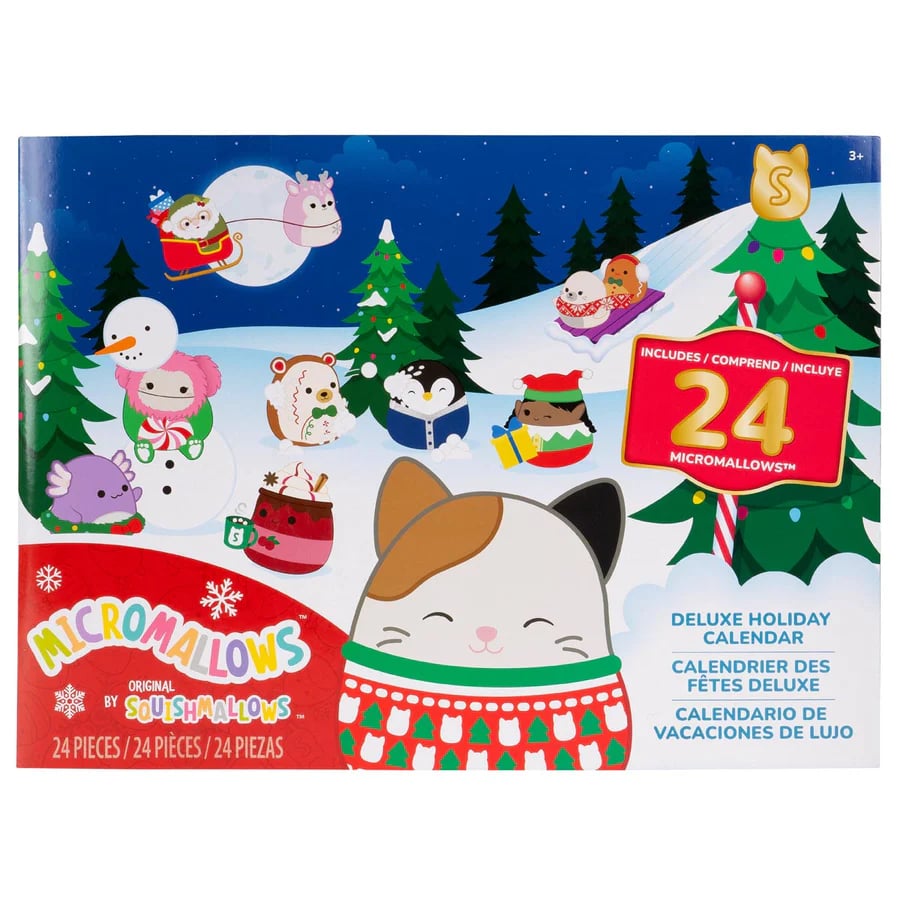 SquishJoy Vakantie Verrassingsset | Feestelijke adventskalender gevuld met knuffelbare Squishmallows!