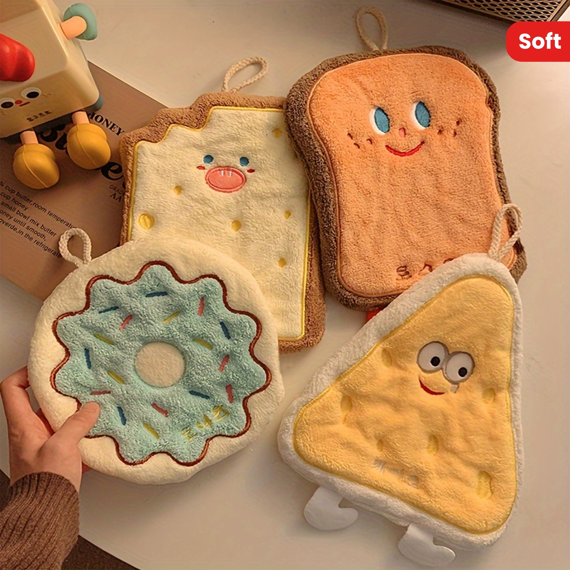 SpeelSoft 4-Pack Koraalfleece-Handdoeken – Absorberend & Sneldrogend