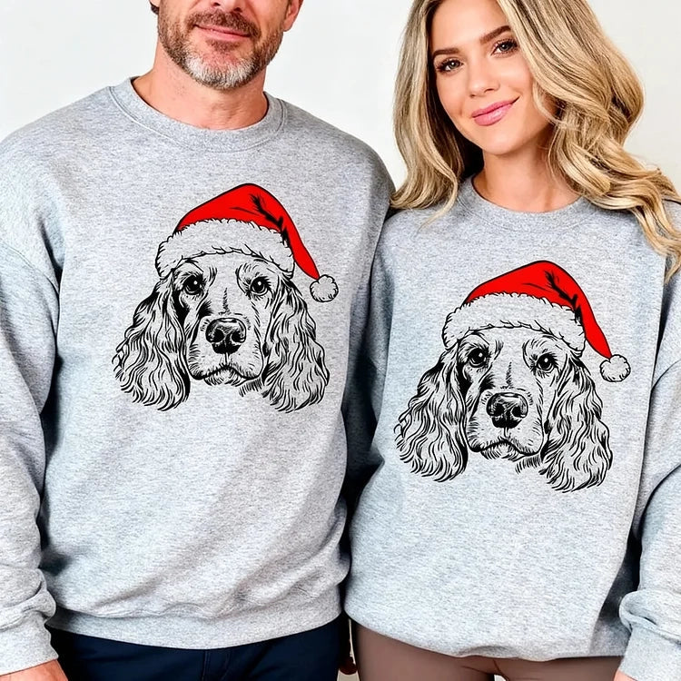 PawPrints Cozy Sweater | Gepersonaliseerde kersttrui met jouw huisdier voor een feestelijke look