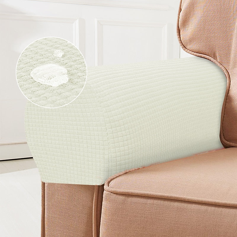 Stretch Armleuninghoezen – Spandex Hoezen voor Stoelen & Fauteuils, Set van 2, Bordeaux