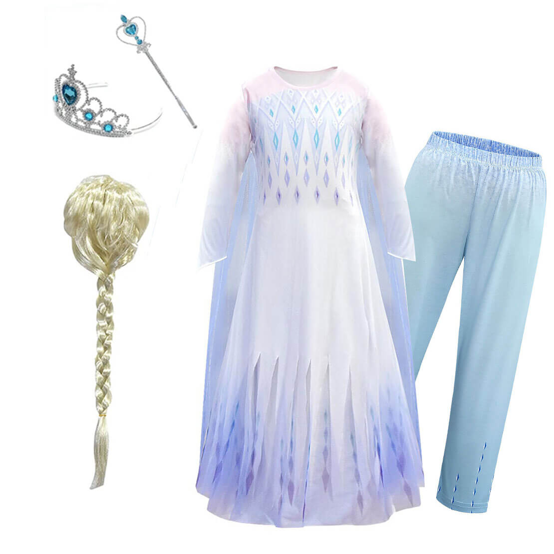 Meisjes Prinses Halloween Kostuum Lange Maxi