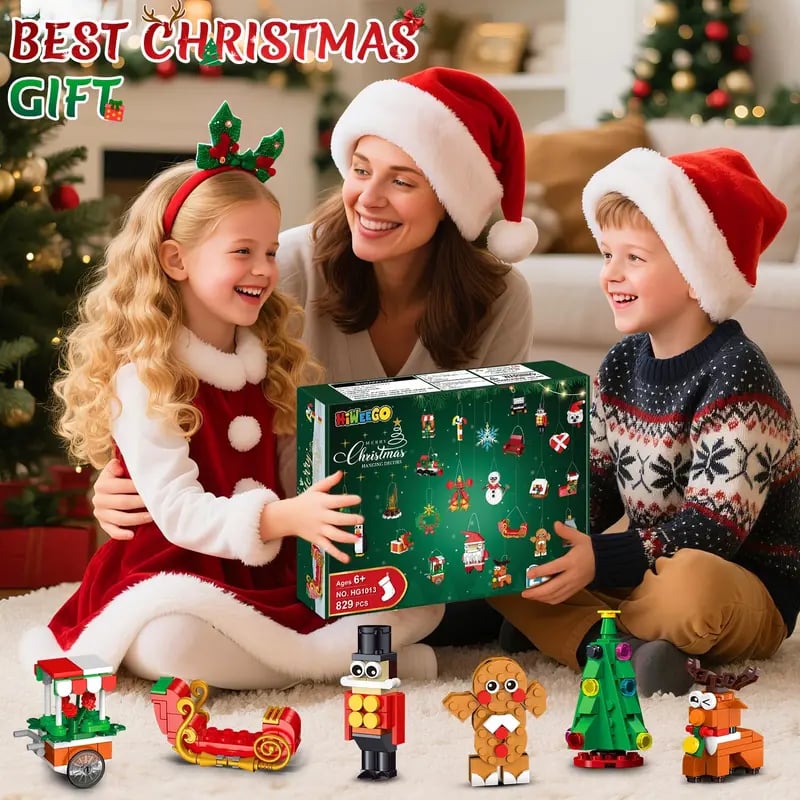 CraftVent | 24 Dagen Kerst Countdown Ornamenten Bouwset Adventkalender