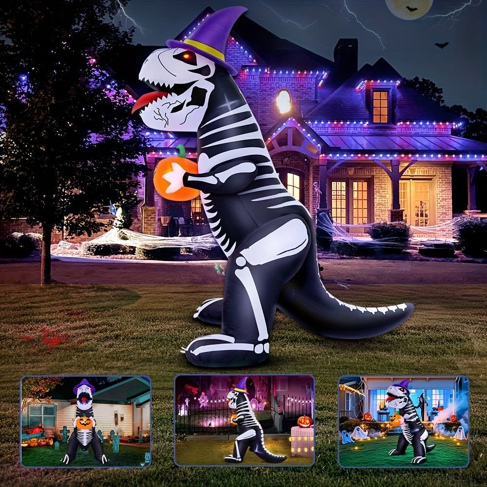 Halloween Reusachtig Opblaasbaar Dinosaurus Skelet | Glanzende Tuin Decoratie