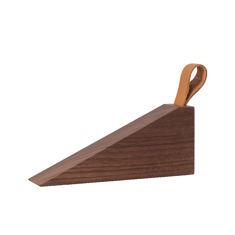 NordGrip Houten Deurstopper – Scandinavisch Design met Antislip Basis
