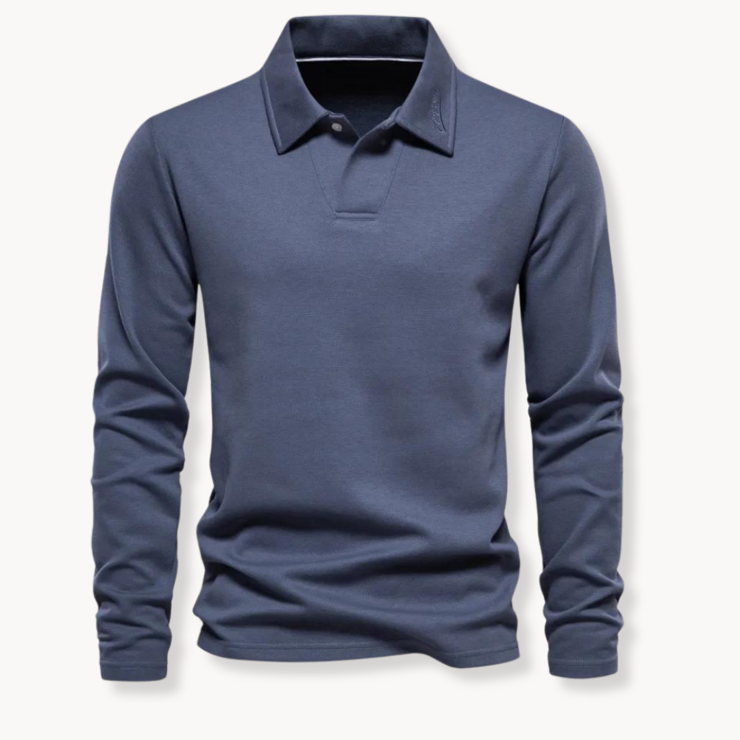 Heren Polo | Lange Mouw T Shirt | Tijdloos Comfort & Elegante Stijl