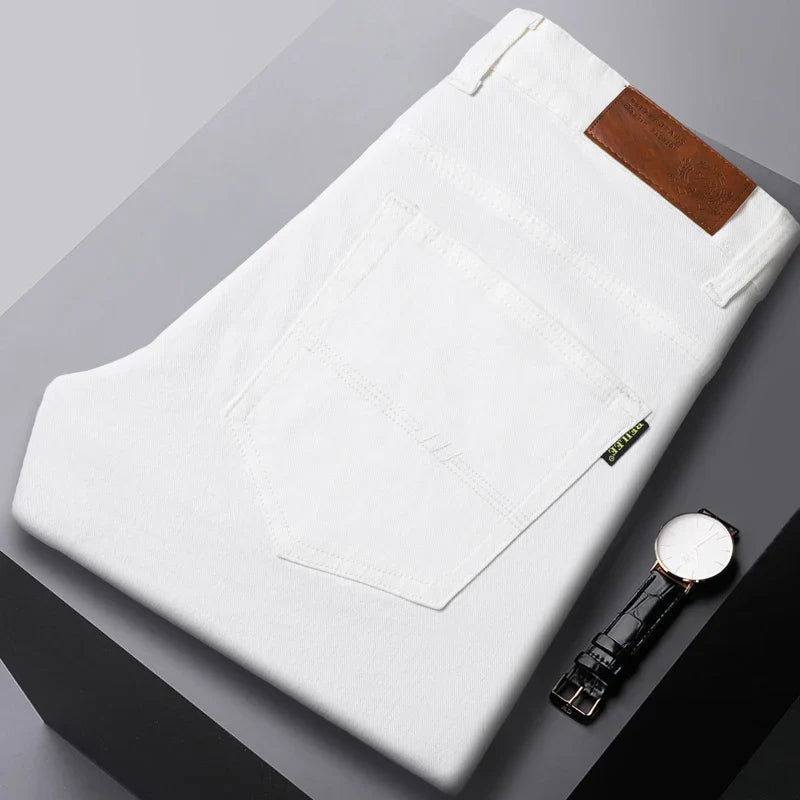 Heren Comfort Denim Jeans van hoogwaardige materialen in vijf kleuren