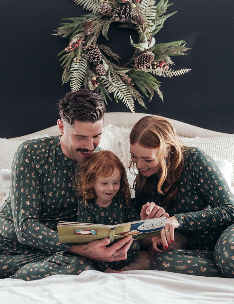 Groene Kerstboom Bijpassende Familie Pyjama's | Volwassenen, Kinderen & Honden Pyjama's