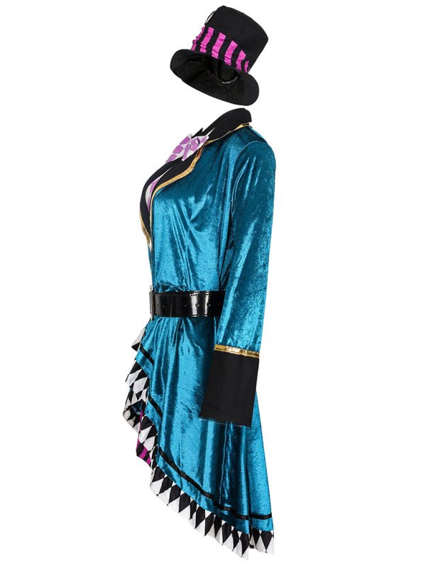 Dames Fantasy Mad Hatter Halloween Kostuum Jurk | Mini