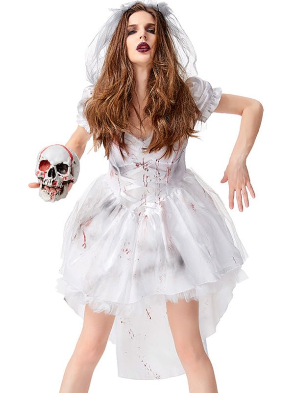 Dames Halloween Kostuum Jurk | Pofmouwen