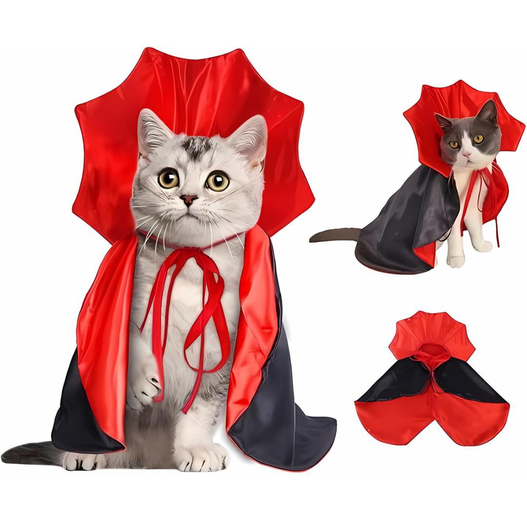 Halloween Vampier Cape Huisdier Kostuum