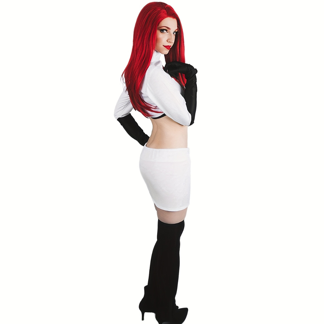 Dames Lange Mouwen Halloween Anime Kostuum Set | Mini