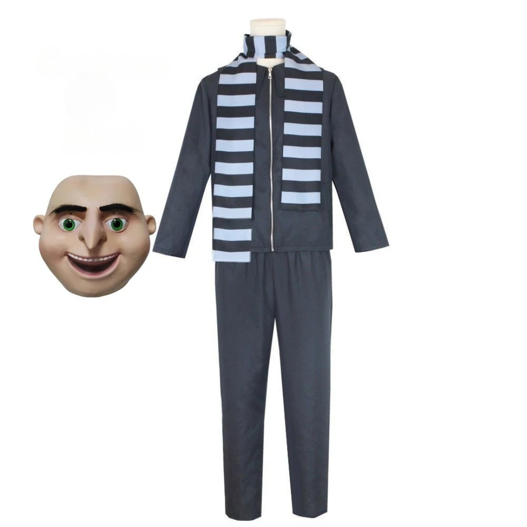 Kinderen Cartoon Schurk Halloween Kostuum Set | Masker Sjaal
