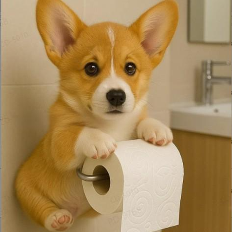Honden Toiletpapierhouder – Decoratieve Dispenser voor een Vrolijke Badkamer