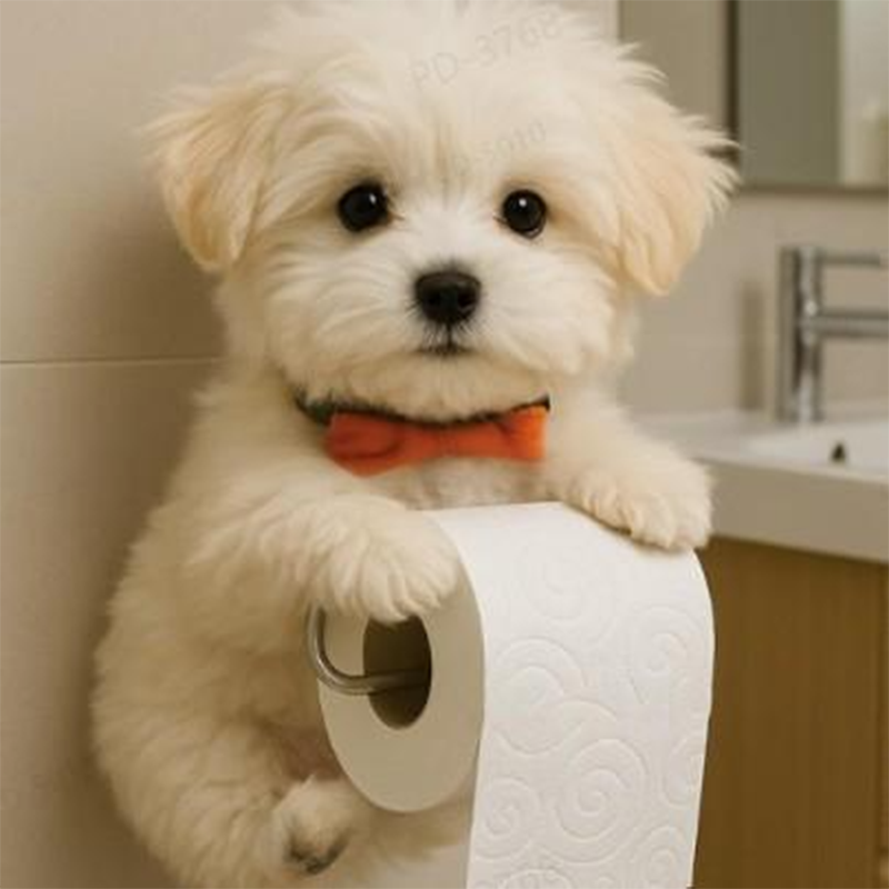Honden Toiletpapierhouder – Decoratieve Dispenser voor een Vrolijke Badkamer