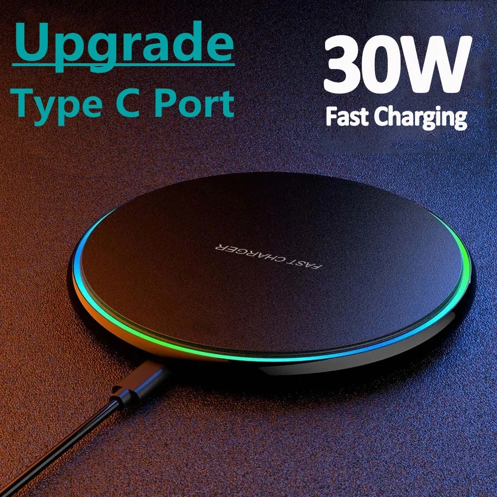 30W DRAADLOZE SNELLADER VOOR IPHONE & ANDERE APPARATEN | INDUCTIE OPLADER