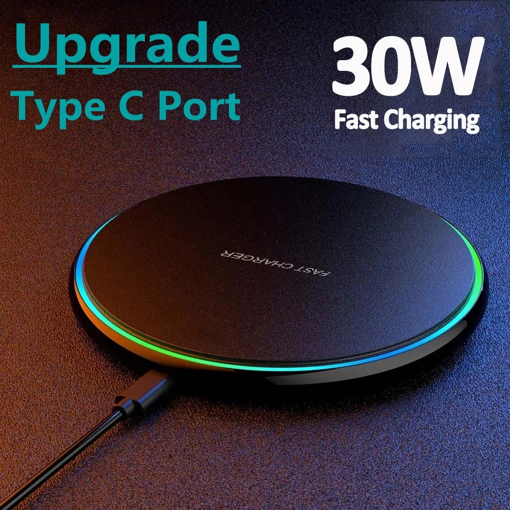 30W DRAADLOZE SNELLADER VOOR IPHONE & ANDERE APPARATEN | INDUCTIE OPLADER