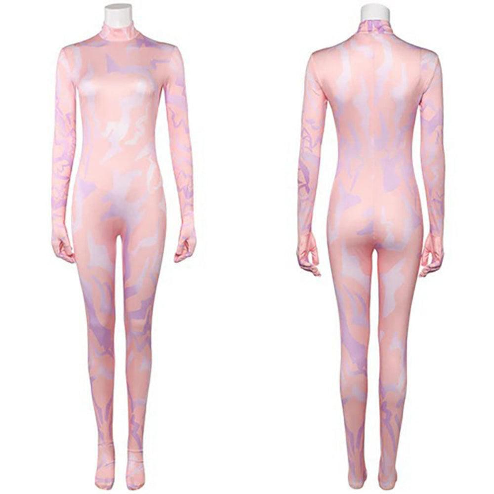 Meisjes Kpop Halloween Kostuum Witte Holografische Set