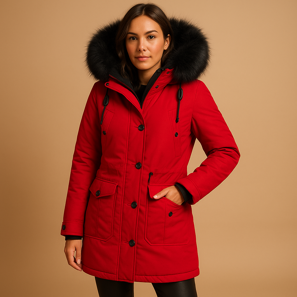 Yaraline Lange Winterjacke voor Dames – Waterdicht en Warm