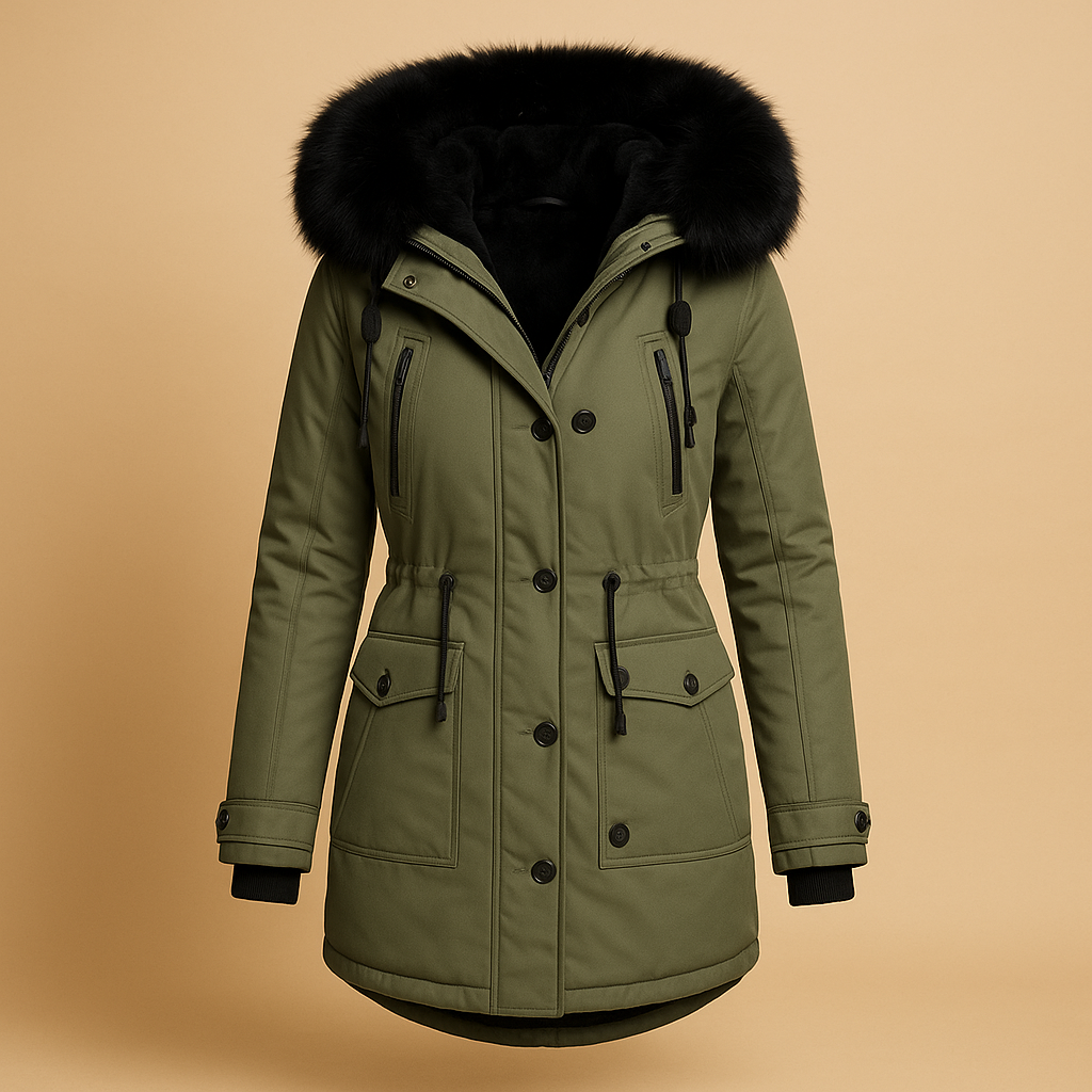 Yaraline Lange Winterjacke voor Dames – Waterdicht en Warm