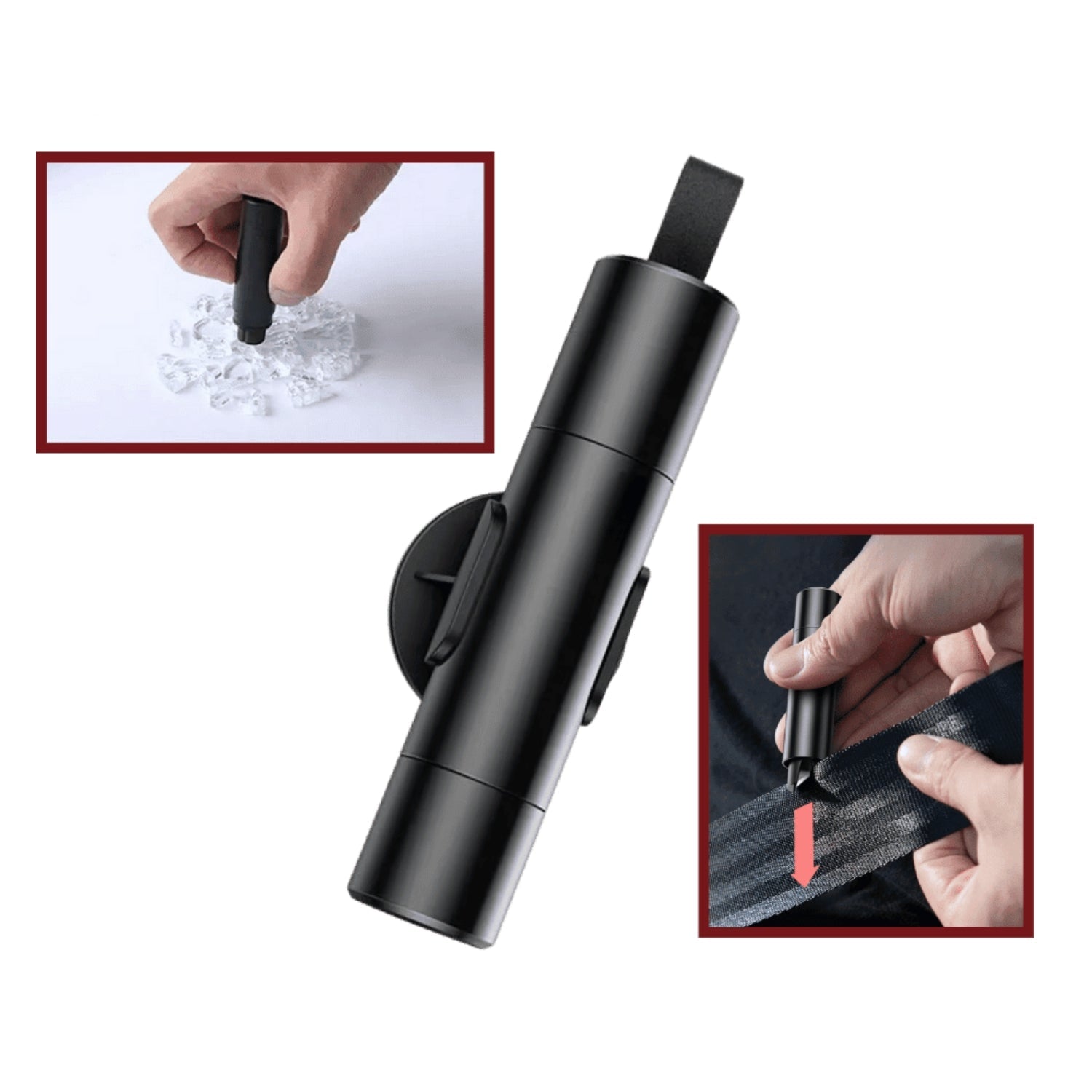 Élégance | 2-in-1 Noodhulpgereedschap | Ruitenbreker - Gordelsnijder - Compact