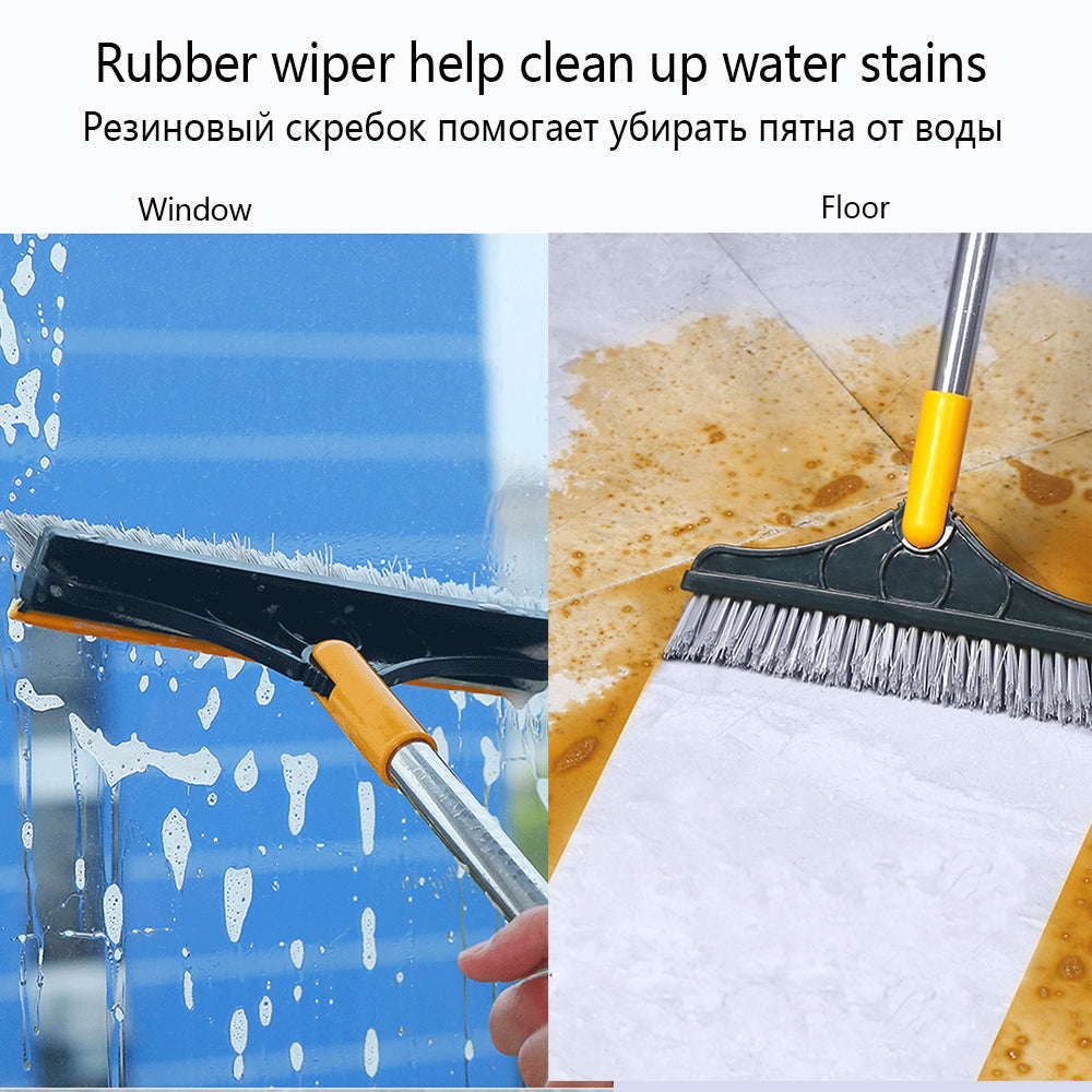 LuxiClean Dubbel-Actie Vloer Schrobborstel | Moeteloos schoonmaken en vegen voor een sprankelende afwerking