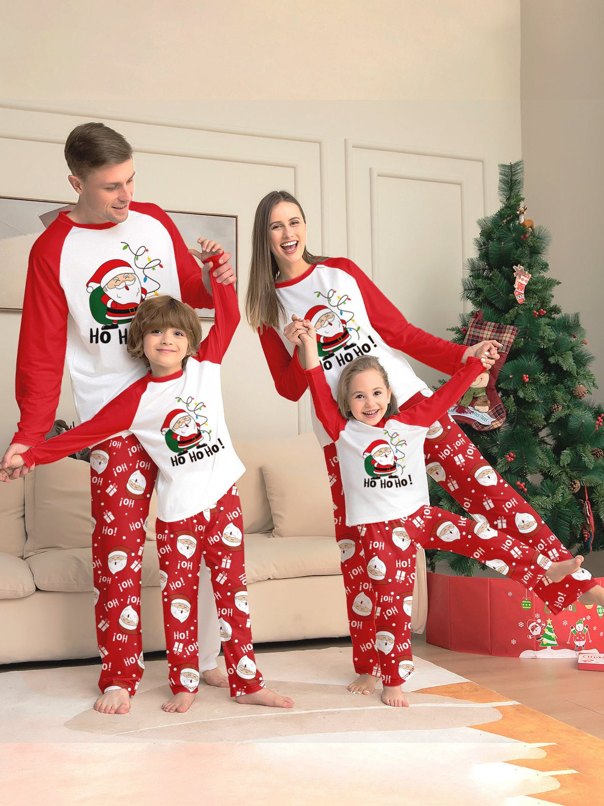 Vakantie Kerst Herten Matching Familie Kerst Pyjama's | Volwassenen, Kinderen & Hond Pyjama's