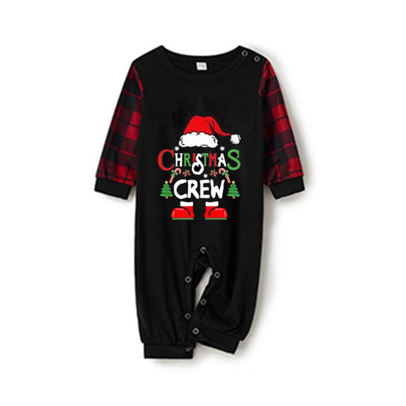 Kerstcrew Print Bijpassende Familie Pyjama's - Honden Pyjama Inclusief