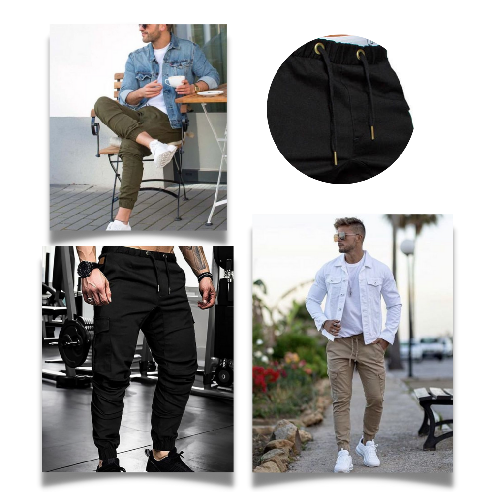 Heren Slim Fit Cargo Broeken
