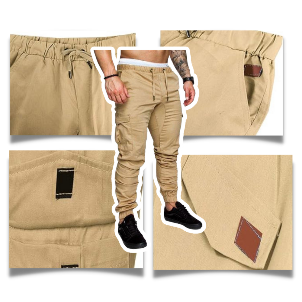 Heren Slim Fit Cargo Broeken