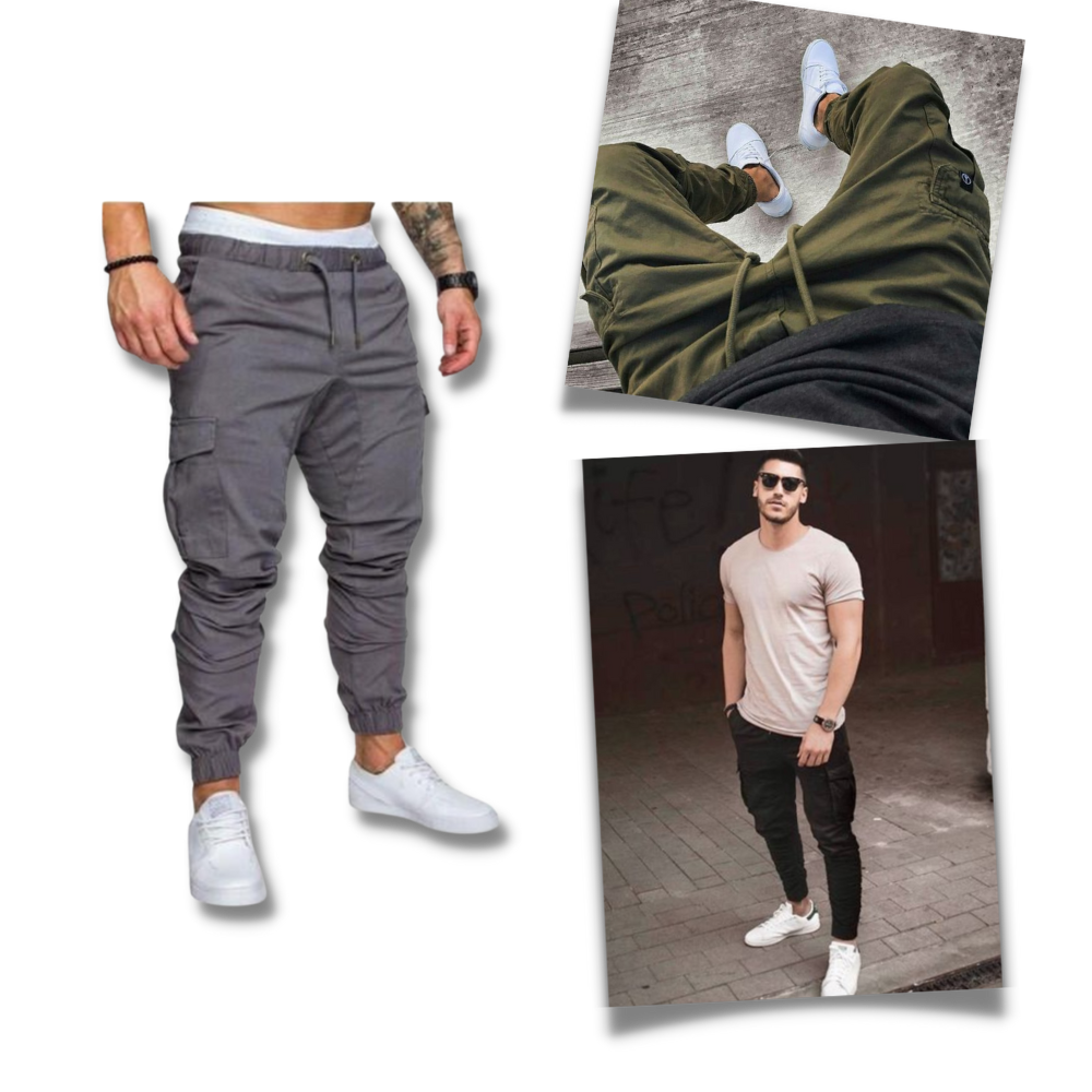 Heren Slim Fit Cargo Broeken