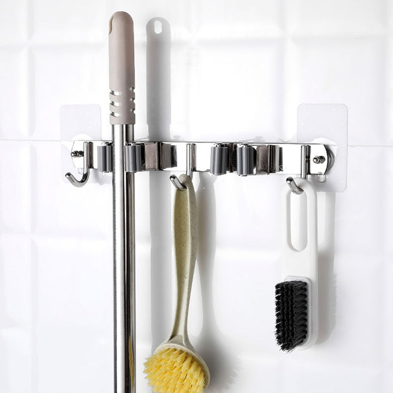 10 Stuks Zware Punch-Free Transparante Kleefhaken