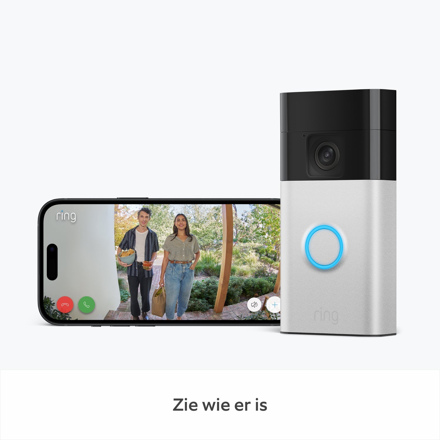 LuxGuard Luxe Videodeurbel | Draadloze videodeurbel met batterij voor ultieme beveiliging