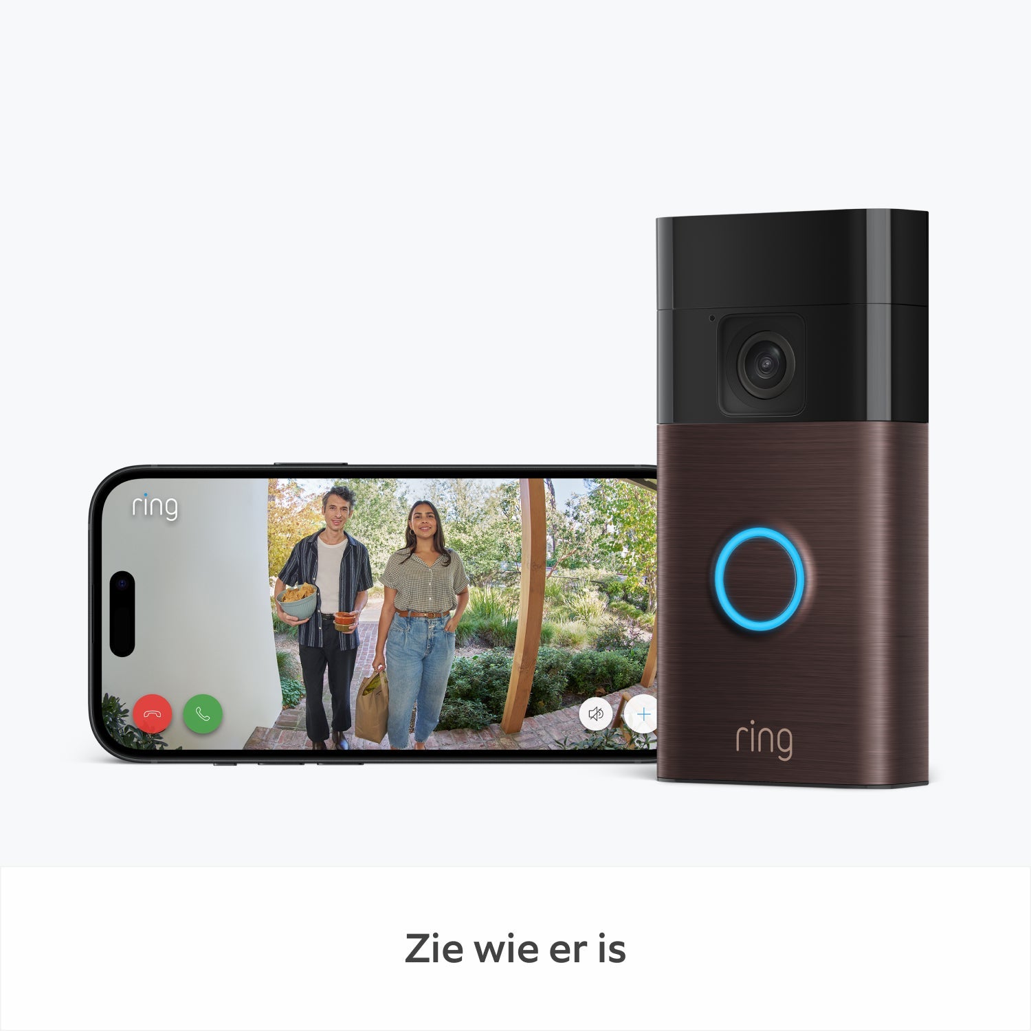 LuxGuard Luxe Videodeurbel | Draadloze videodeurbel met batterij voor ultieme beveiliging