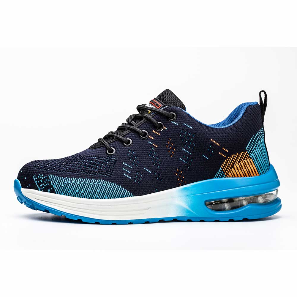 Lichte Stalen Neus Werk Sneakers met Ademend Mesh en Antislip Zolen – Comfortabele Veiligheidsschoenen voor Mannen
