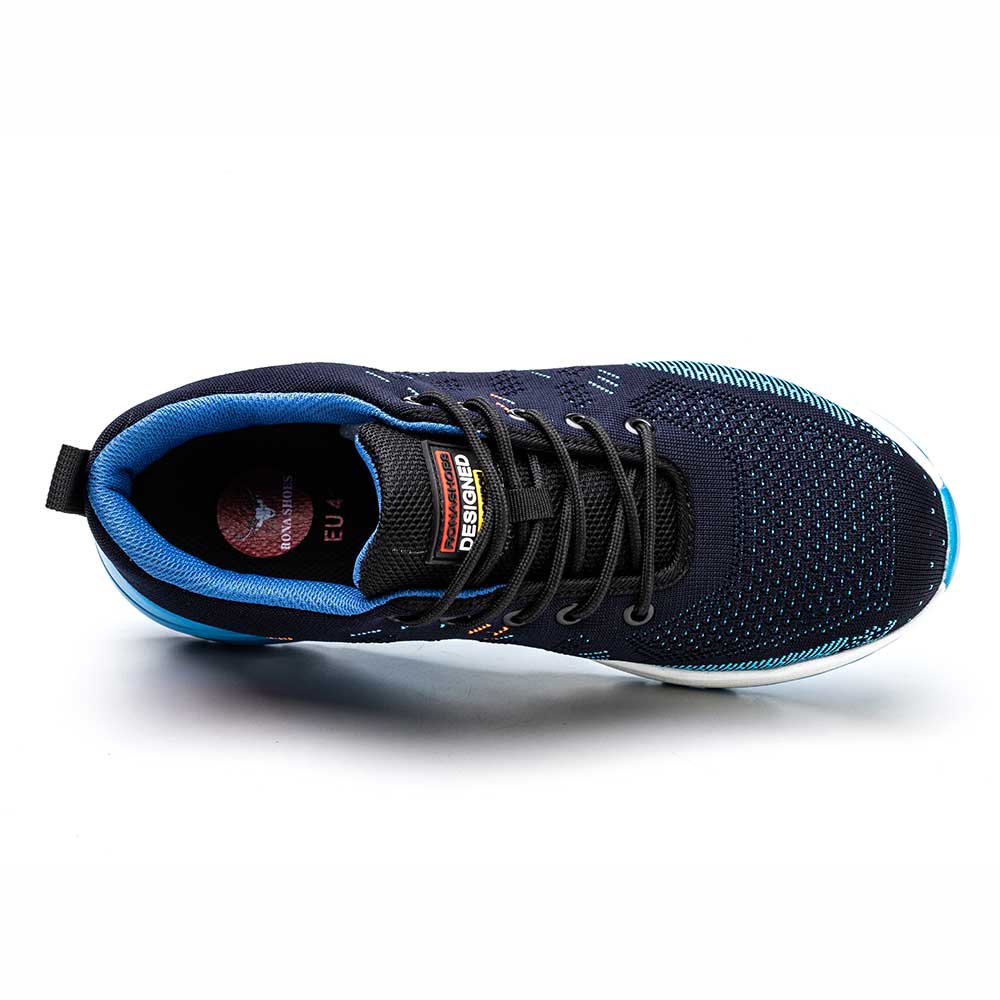 Lichte Stalen Neus Werk Sneakers met Ademend Mesh en Antislip Zolen – Comfortabele Veiligheidsschoenen voor Mannen