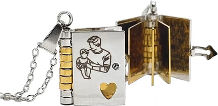 Herinnerings Boekhanger Ketting – Symbolisch Sieraad met Liefdevolle Boodschap