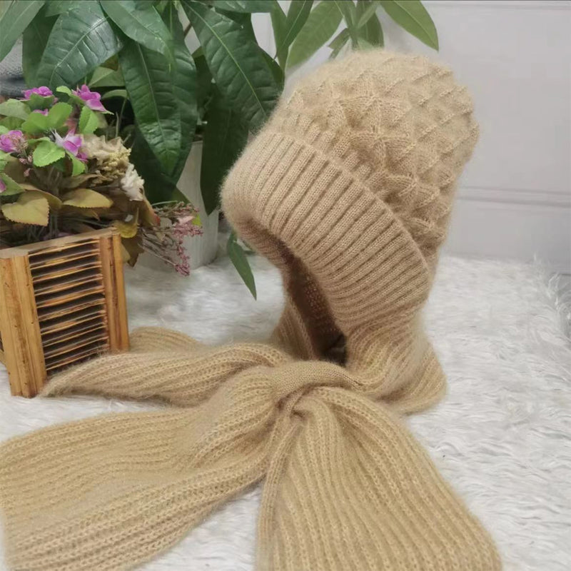 1+1 GRATIS | ScarfBeanie - Dames sjaal en beanie-muts in één