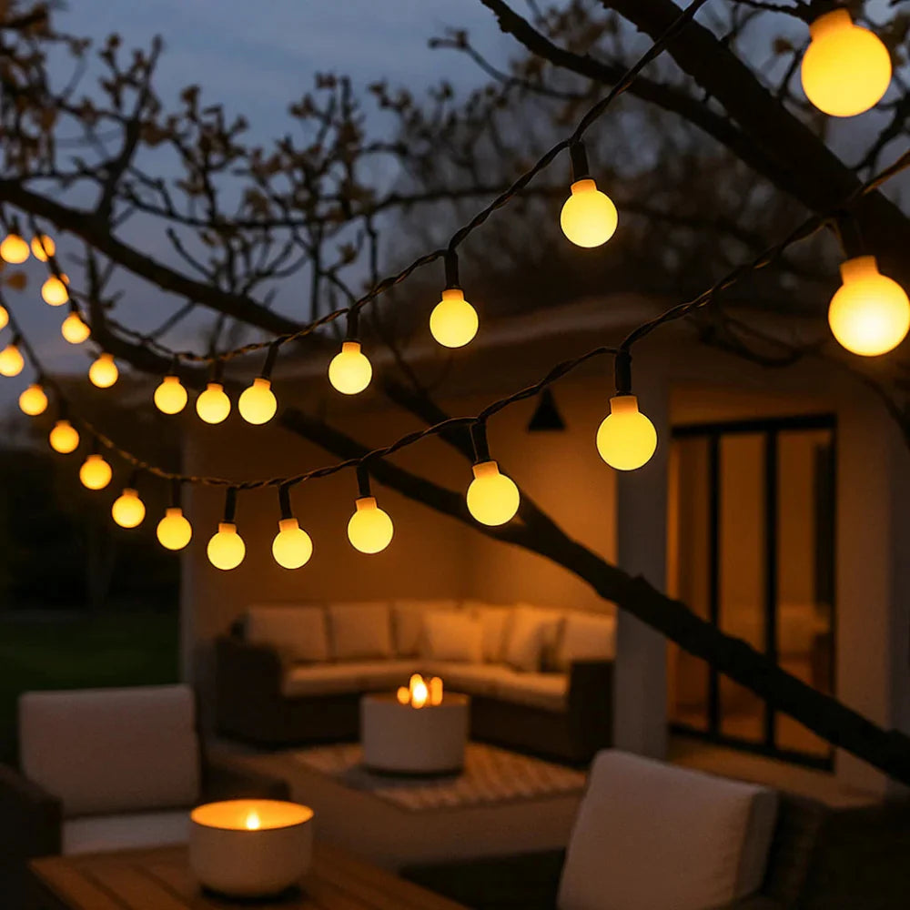 Halloween Lichten Buiten Solar LED Snoerlampen Waterdicht