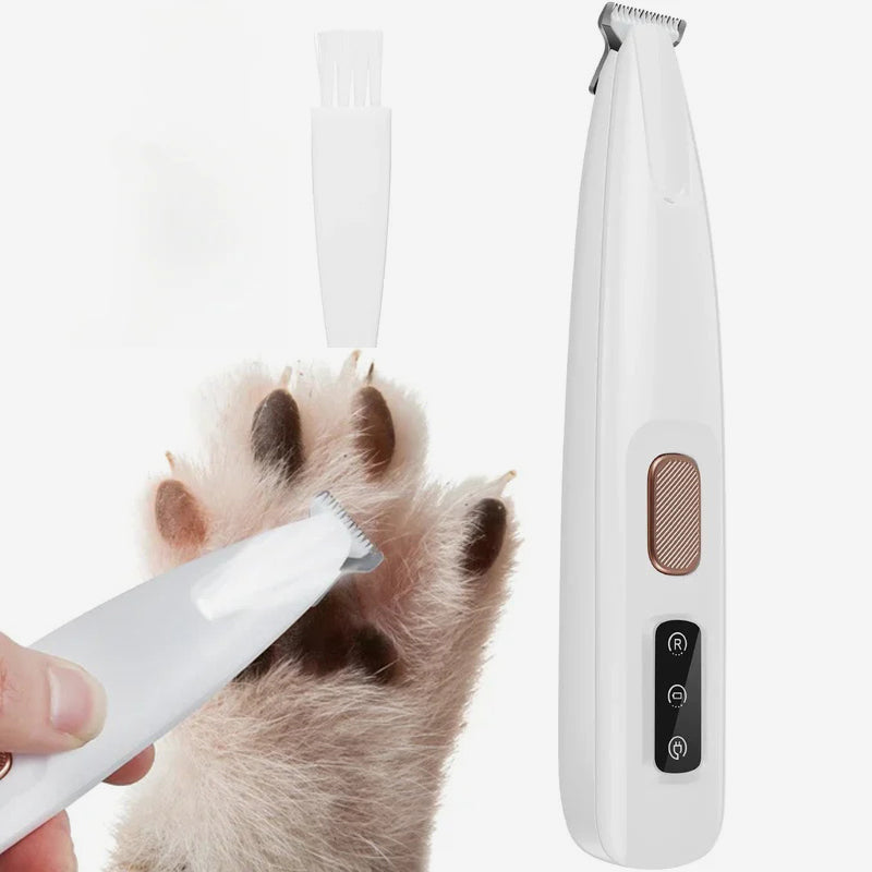Hondentrimmer met LED-lampje | Volledig waterdichte tondeuse voor dierenhaar