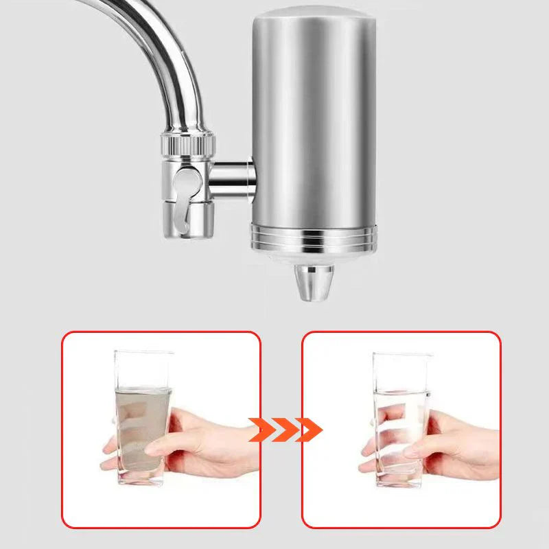 Aqualuxe | Waterfilterkraan van roestvrij staal – zonder installatie – elegant design – geavanceerde filtratie