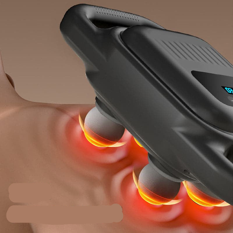 LuxuraPulse 4-Koppig Fascial Gun Massageapparaat | Verlicht spierspanning en bevorder herstel met luxe