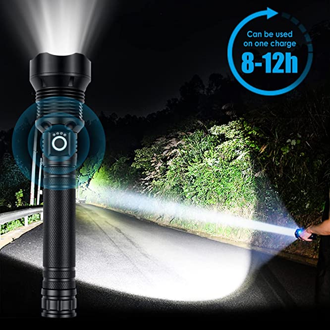 LuxeBeam High-Performance Zaklamp | Superheldere, duurzame en oplaadbare zaklamp voor elke situatie
