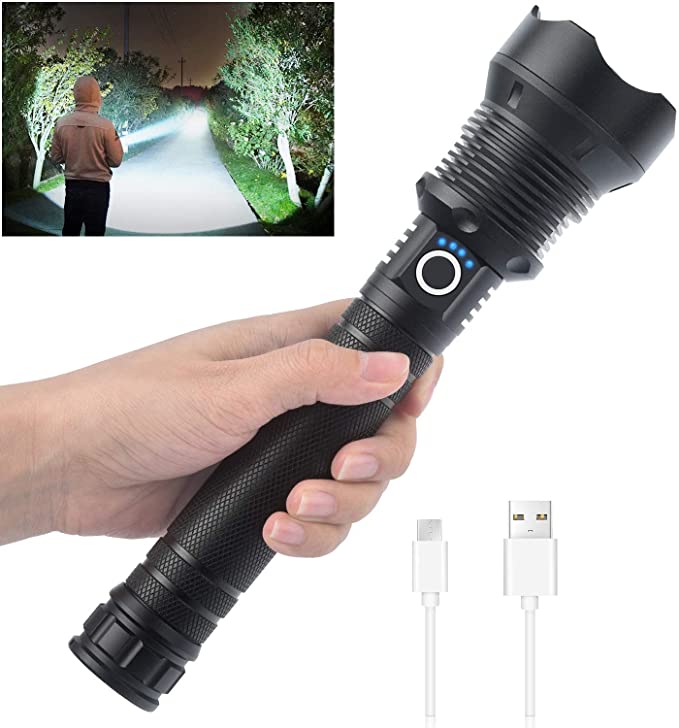 LuxeBeam High-Performance Zaklamp | Superheldere, duurzame en oplaadbare zaklamp voor elke situatie