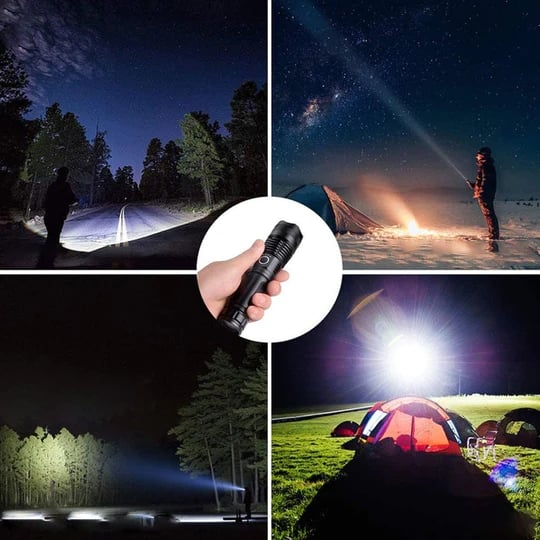 LuxeBeam High-Performance Zaklamp | Superheldere, duurzame en oplaadbare zaklamp voor elke situatie