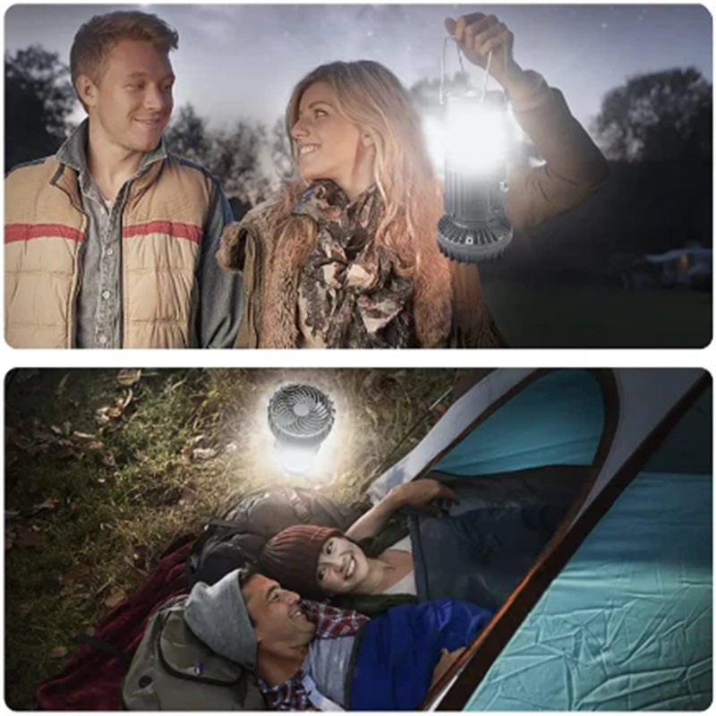 LuxeSolar Aventura 2 in 1 | Zonne-licht en draagbare ventilator voor buitenavonturen